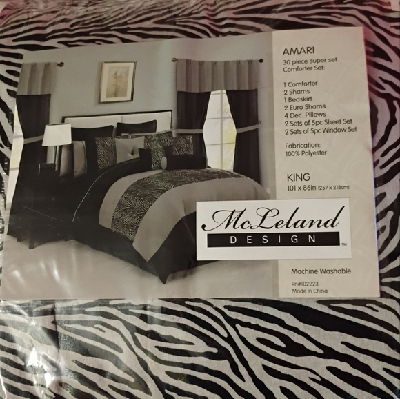 Amari king size 30piece super set comforter set